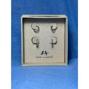CHLOE + ISABEL mini hoop earring set - E523CLSG